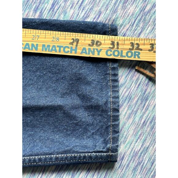 Calvin Klein Size 30x30 Vintage 14 Mod 10 80s Blue Jeans Straight Leg High Rise - Picture 11 of 11